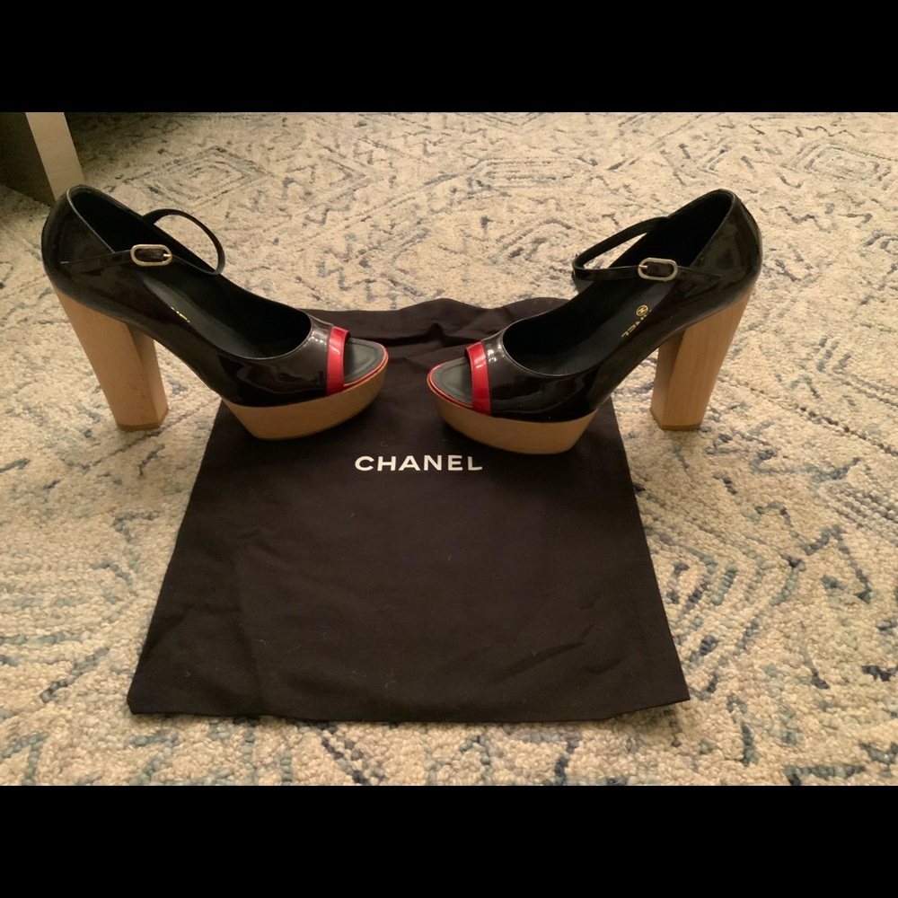 Authentic Chanel Platform Summer Sandals  37